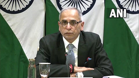 Foreign Secretary Vinay Kwatra announcing the 'Voice of Global South' summit at a press briefing in New Delhi. (Photo | ANI)