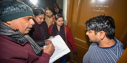 The caste census being carried out in Bihar