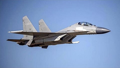Chinese PLA J-16 fighter jet flies in an undisclosed location (File Photo | AP)