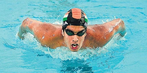 Indian swimmer Srihari Nataraj. (File photo)