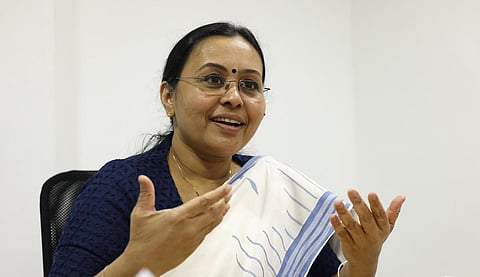 Kerala Health Minister Veena George. (Photo | B P Deepu)
