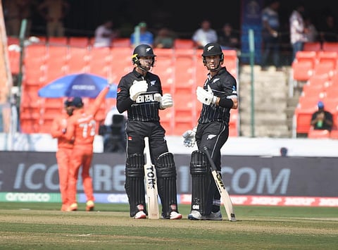 New Zealand vs Netherlands CWC 2023 at Rajiv gandhi international cricket stadium at Uppal in Hyderabad. (Photo | Vinay Madapu)