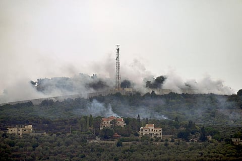 Smoke rises after Israeli shelling in the village of Duhaira near the border of Israel, south Lebanon, Wednesday, Oct. 11, 2023. (Photo | AP)