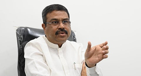 FILE - This image of Union Education Minister Dharmendra Pradhan, from May 3, 2023, is used for representational purposes only. (Photo | Nagaraja Gadekal, EPS)