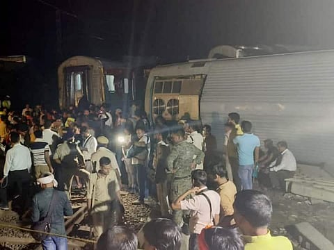 Six coaches of Guwahati-bound North East Superfast Express derailed in Bihar's Buxar district. (Express)