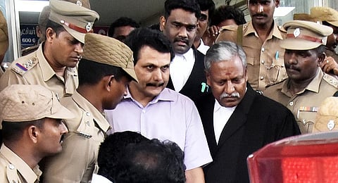 File - Minister V Senthil Balaji being brought to special court at the Collectorate in Chennai | P Jawahar