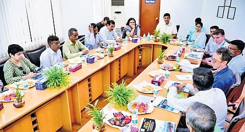 DJB told the attending officers that the DJB delivers clean water to nearly 2.5 crore residents of Delhi in every household. (Photo | Express)