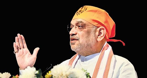 Amit Shah addresses the gathering at the event on Friday | PTI