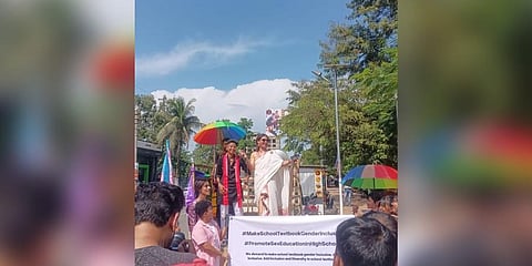 Over 100 people from diverse backgrounds took part in a “Pride Walk” in Assam’s Dibrugarh on Saturday. (Photo | Express)