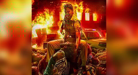 First look of actor Deepika Padukone from the upcoming film 'Singham Again'. (Photo | PTI)