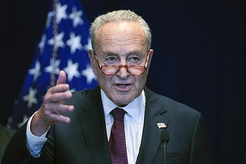 US Senate Majority Leader Chuck Schumer (Photo | AP)