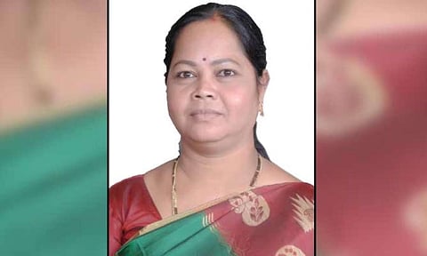 Former MLA Kunja Satyavathi.