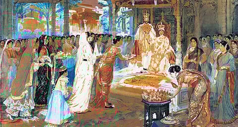 MV Dhurandhar, Untitled (Homage to their Majesties the King and Queen