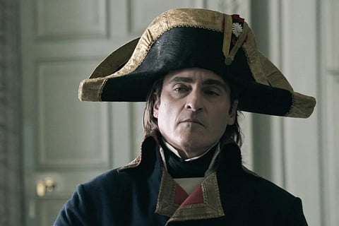 Joaquin Phoenix in and as 'Napoleon'. (Photo | YouTube screengrab)