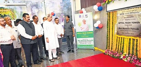 Chief Minister Naveen Patnaik inaugurating OPTCL tech tower | Express