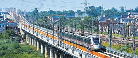A RAPIDX train ahead of the inauguration ceremony slated for October 20 | PTI