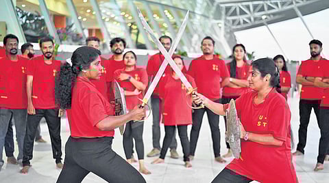 UST employees at a training session