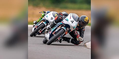 Chiranth ended the day on a winning note by topping the Open (RR310) category of the Petronas TVS One-Make Championship.