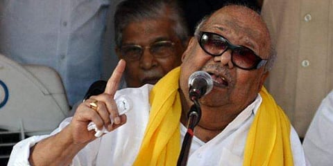 Former Tamil Nadu CM M Karunanidhi. (File photo)