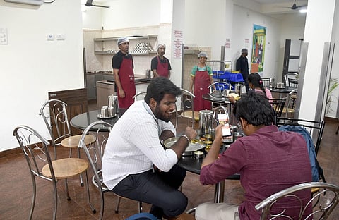 The newly opened canteen at SIEMAT on DPI campus in Chennai. (Photo | Martin Louis)