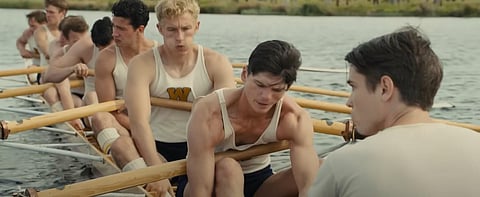 YouTube screengrab from the trailer of George Clooney's 'The Boys In The Boat'.