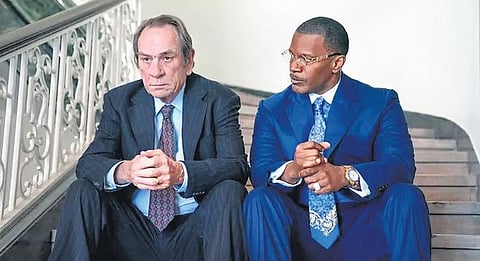 A still from the film 'The Burial'