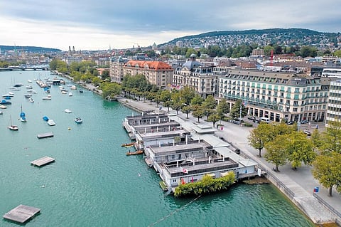 The River Limmat waterfront