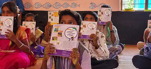 The company had a pilot study with 25 schools in the state where this mode of learning was introduced. (Photo | Express)