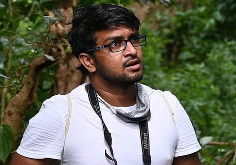 Marine biologist Sri Chakra Pranav. (Photo | Express)