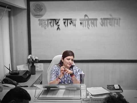 Maharashtra State Commission for Women (MSCW) chief Rupali Chakankar. (Photo | Rupali Chakankar)
