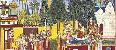 Cat in the Ashoka Vatika, British Library