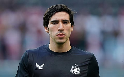 Newcastle United midfielder Sandro Tonali. (Photo | AP)