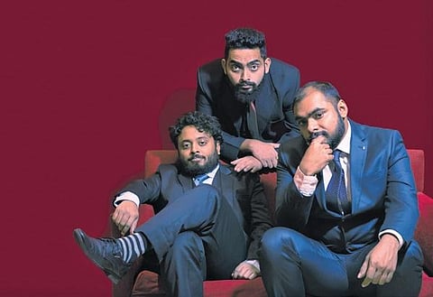 The Arinjoy Trio, has Aakash Ganguly on the bass guitar, Sounak Roy on drums and Arinjoy Sarkar who doubles as the songwriter