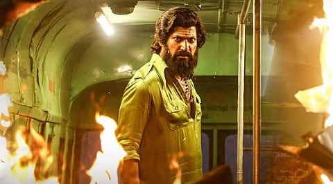 Actor Vishal in 'Mark Antony'.