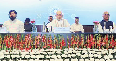 Home Minister Amit Shah at the anti-terror conference organised by NIA | express