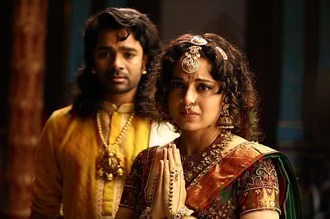 Mithun Shyam and Kangana Ranaut in 'Chandramukhi 2'.