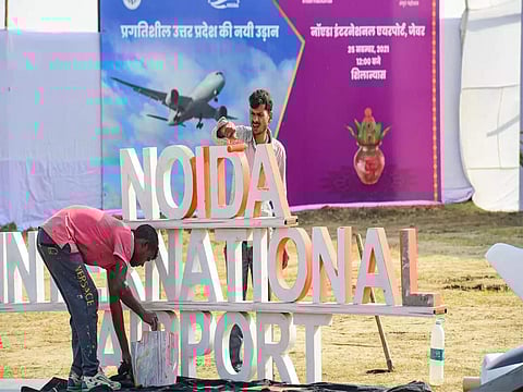 Noida International airport. (Photo | PTI)