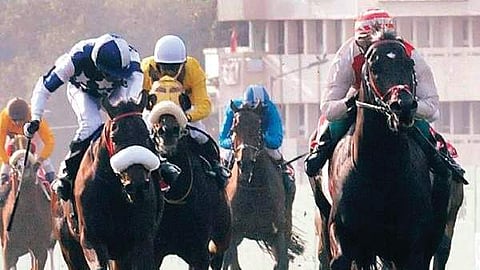 For representational purposes: A race in progress at the Bangalore Turf Club.