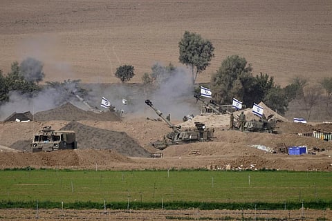 FILE - An Israeli mobile artillery unit is seen in a position near the Israel-Gaza border, Israel on Oct. 28, 2023. (Photo | AP)