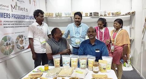 The Jaivik Sri team at IMC in Bhubaneswar. (Photo | Express)