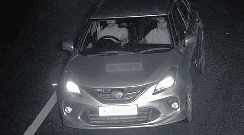 The AI camera image that Meethale Kunnath Ali got along with the e-challan