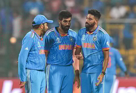 Jasprit Bumrah and Mohammed Siraj are two key members of India's fabulous bowling attack (Photo | PTI)