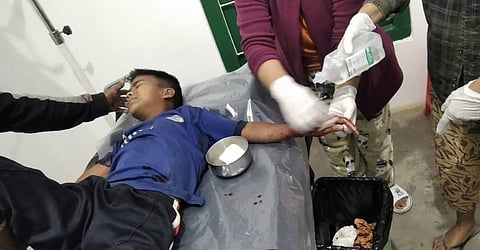 Myanmar refugees in Mizoram.