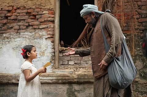 Anumegha Kahali and Mithun Chakraborty in 'Kabuliwala'