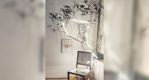 The chair installation at Alt+Art Festival