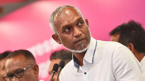 President of Maldives, Mohamed Muizzu. (Photo | AFP)