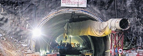 Rescue and relief operation underway after a portion of an under-construction tunnel in Silkyara collapsed | PTI