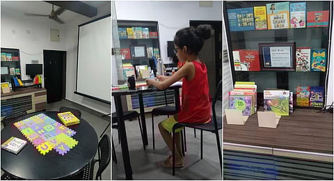 The reading space, located in Adyar, was launched on the day of Vijayadasami and caters to children aged 5 to 10. (Photo | Express)