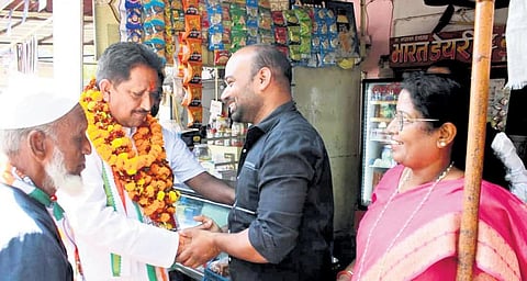 BJP’s Abhishek Singh and Congress candidate Girish Dewangan in Rajnandgaon