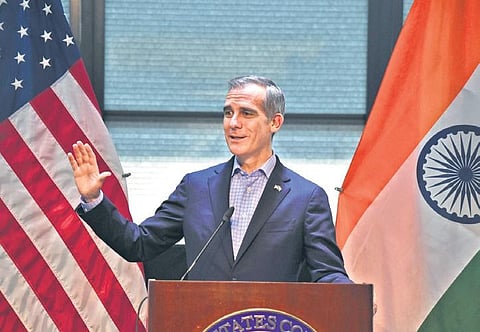 FILE - US Ambassador to India Eric Garcetti. (Express Photo | Vinay Madapu, EPS)